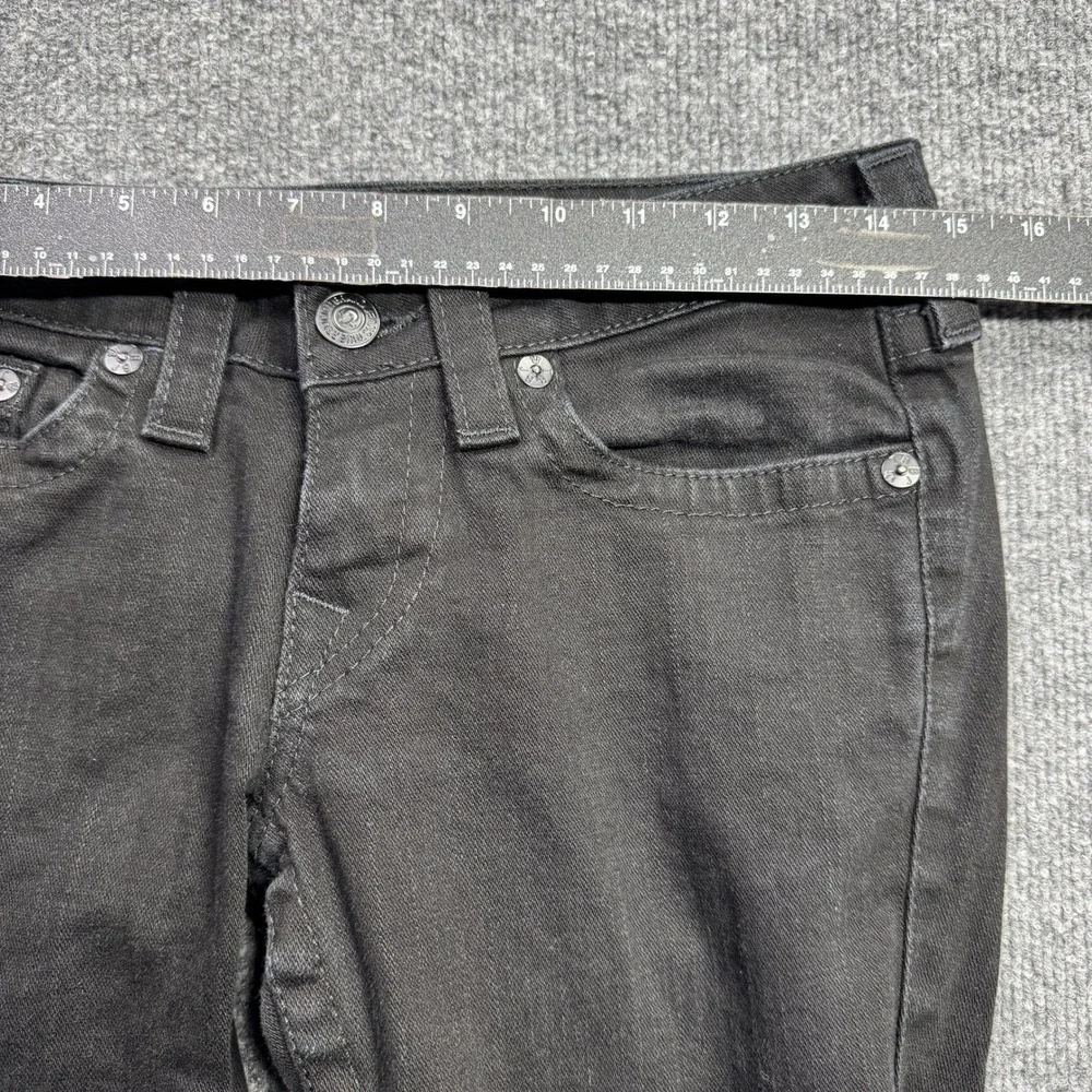 True Religion Stella Skinny Jeans Womens 28 Black Y2K Streetwear Retro
